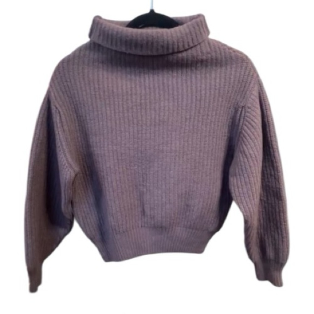 Aritzia Wilfred Merino Wool Mock Turtleneck Made in Italy Sweater Size XS